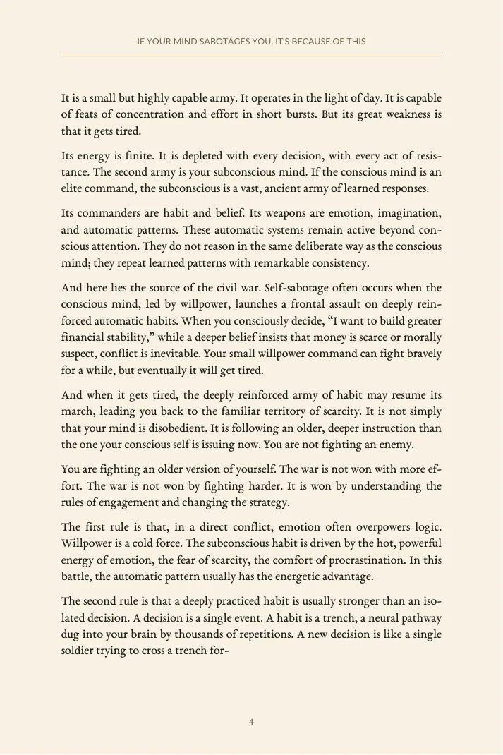 Interior preview page from If Your Mind Sabotages You