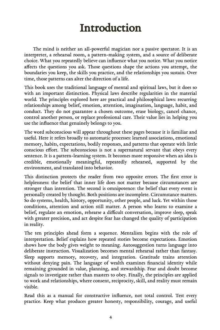 Interior preview page from The Laws of the Mind